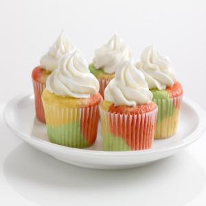 Tie-Dye Fruity Cupcakes image