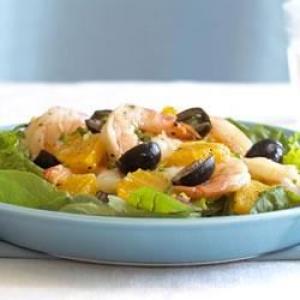 Orange-Shrimp Salad with Ripe Olives in Vinaigrette image