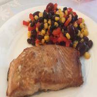 Grilled Salmon & Black Bean Salsa Recipe - (4.6/5) image