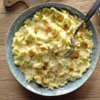Olive Oil Mashed Potatoes with Pancetta image