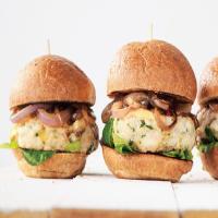 Lemon Herb Chicken Burgers with Thousand Island Dressing image