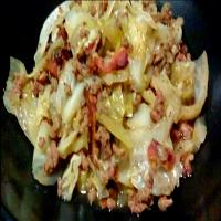 Fried Cabbage With Bacon_image