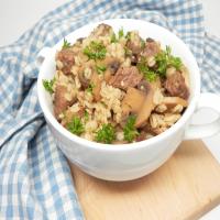 Instant Pot® Beef, Mushroom, and Barley Bowl_image