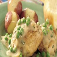 Spring Chicken with Peas and Onions image