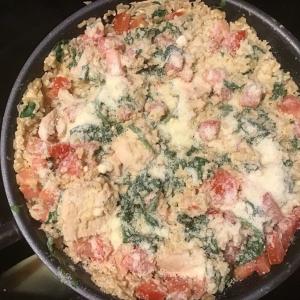 Creamy Rice, Chicken and Spinach Dinner_image