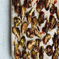 Roasted Brussels Sprouts with Honey-Chipotle Glaze image