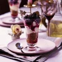 Berry cheesecake in a glass image