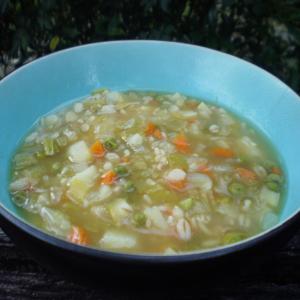 Warming Barley and Vegetable Soup image