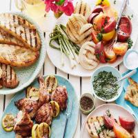 Grilled Chicken with Charred Lemon and Heirloom Tomatoes_image