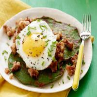 St. Patrick's Day Spinach Pancakes & Corned Beef Hash Recipe - (4.5/5)_image