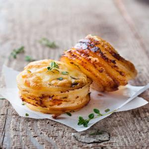 Cheesy Potato Gratin Stacks (Muffin Tin)_image