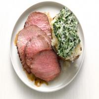 Steak with Creamed Spinach Potatoes image