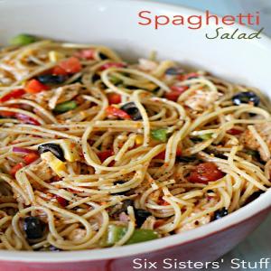 Spaghetti Salad - Six Sisters_image