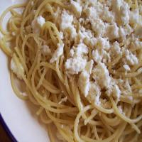 Spaghetti With Brown Butter and Feta image