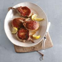 Seared and Roasted Pork Chops with Lemon_image