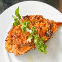 Twice-Baked Sweet Potatoes with Sausage and Ricotta_image