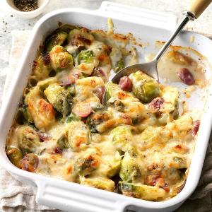 Brussels Sprouts and Grapes au Gratin_image