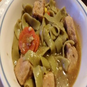 Pork And Spinach Noodles image