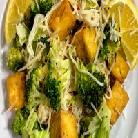 Low Carb Lemon Garlic Pasta With Tofu And Broccoli Recipe by Tasty_image
