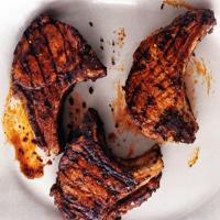 Grilled Giant Pork Chops with Adobo Paste image