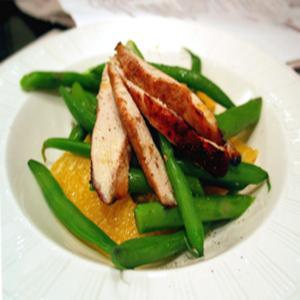 Chargrilled Chicken With Orange, Asparagus & Beans image