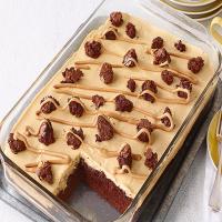 Peanut Butter Poke Cake Brownies image
