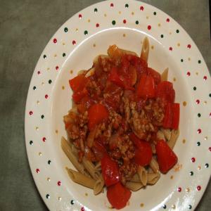 Penne With Sausage and Peppers image