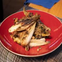 Braised Endive with Chestnuts in Brown Butter image
