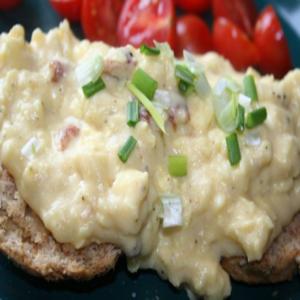 Creamy Swiss Eggs on Biscuits_image