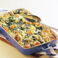 Spinach and Jack Cheese Bread Pudding Recipe - (4.7/5) image