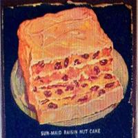 SUN-MAID-RAISIN NUT CAKE 1935 a back of box recipe image