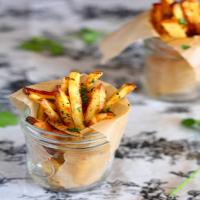 Baked Garlic Cilantro Fries Recipe - (4.4/5)_image