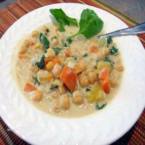 Orange Squash and Garbanzo Stew/Soup_image