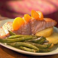 Teriyaki Roasted Salmon with Oranges, Fingerling Potatoes and Haricots Verts_image
