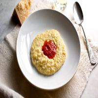 Cornmeal and Oatmeal Polenta With Tomato Sauce and Parmesan image