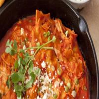 Red Chile Chicken Chilaquiles_image