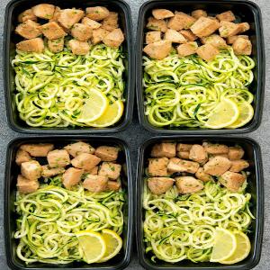Lemon Garlic Chicken with Zucchini Noodles Meal Prep_image