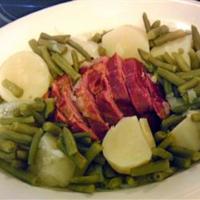 Crazy-Simple Cottage Ham, Potatoes, and Green Beans image