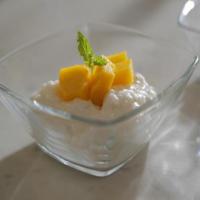 Coconut Rice Pudding with Mango image