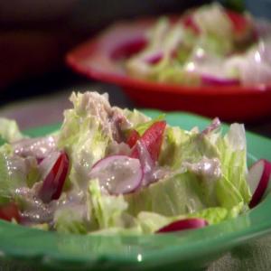 Easy Salad with Creamy Roasted Tomatillo Dressing_image