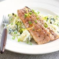 Trout with creamy potato salad_image