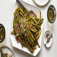 Green Beans in Pork Stock_image