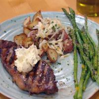 House Fire Steak and Sugar-Grilled Asparagus image