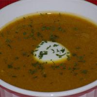 Roasted and Curried Butternut Squash Soup image