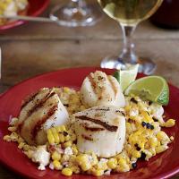 Grilled Scallops with Mexican Corn Salad_image
