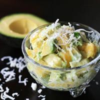 Tropical Avocado Fruit Salad with Honey-Lime Dressing image