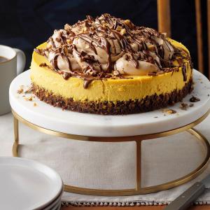 Pumpkin Cheesecake with Brownie Bottom_image