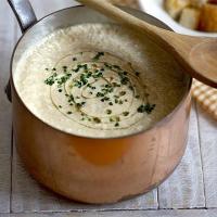 Creamy mushroom soup image