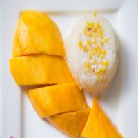 Coconut Milk Sticky Rice with Mangoes image