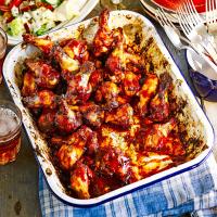 Hot & spicy wings with maple chipotle hot sauce image